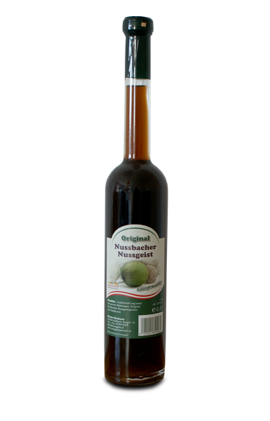Nussgeist-Flasche